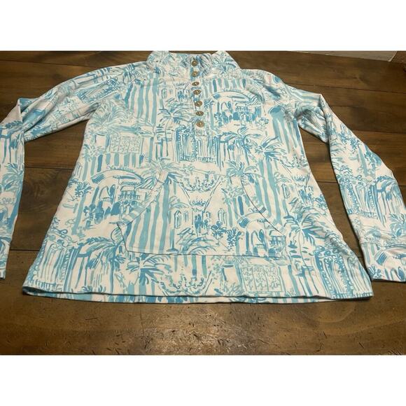 Lilly Pulitzer Captain Popover La Via Loca Jacket Blue Size Large - Picture 6 of 11